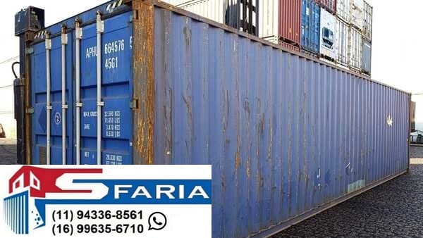 container 40 pés 12 metros