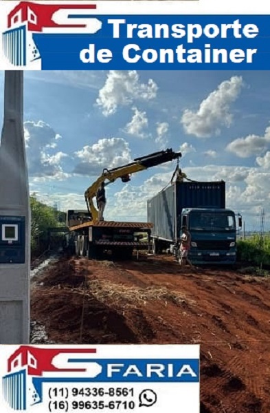 Transporte de container em Guarujá SP