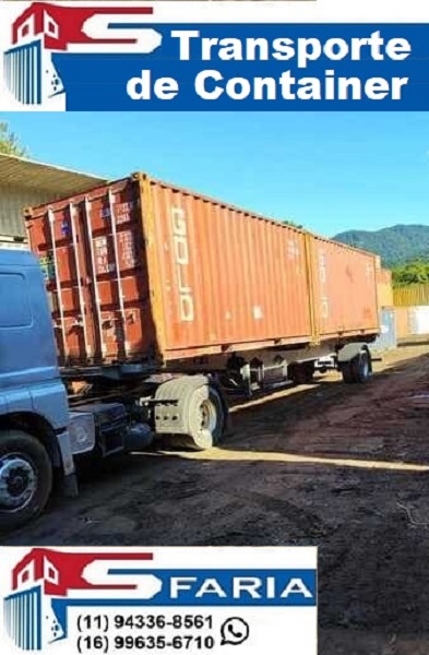 Transporte de container em Santos